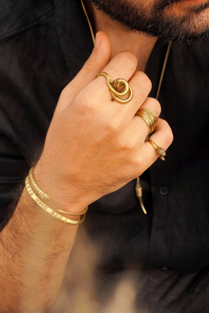Serpent Adjustable Ring. Size 5-8