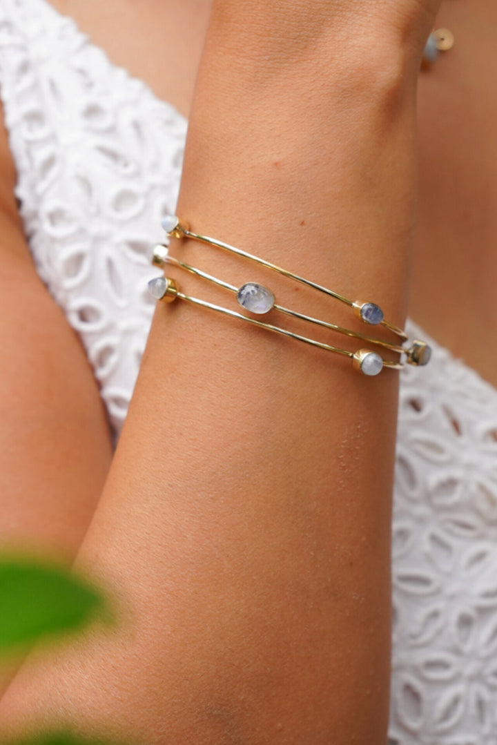 Moonstone 3 in one bangle