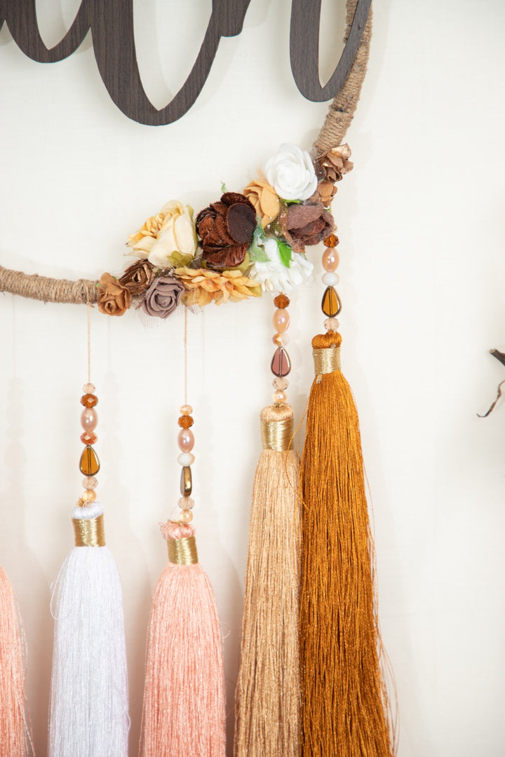 ‘Faith’ tassel dreamcatcher