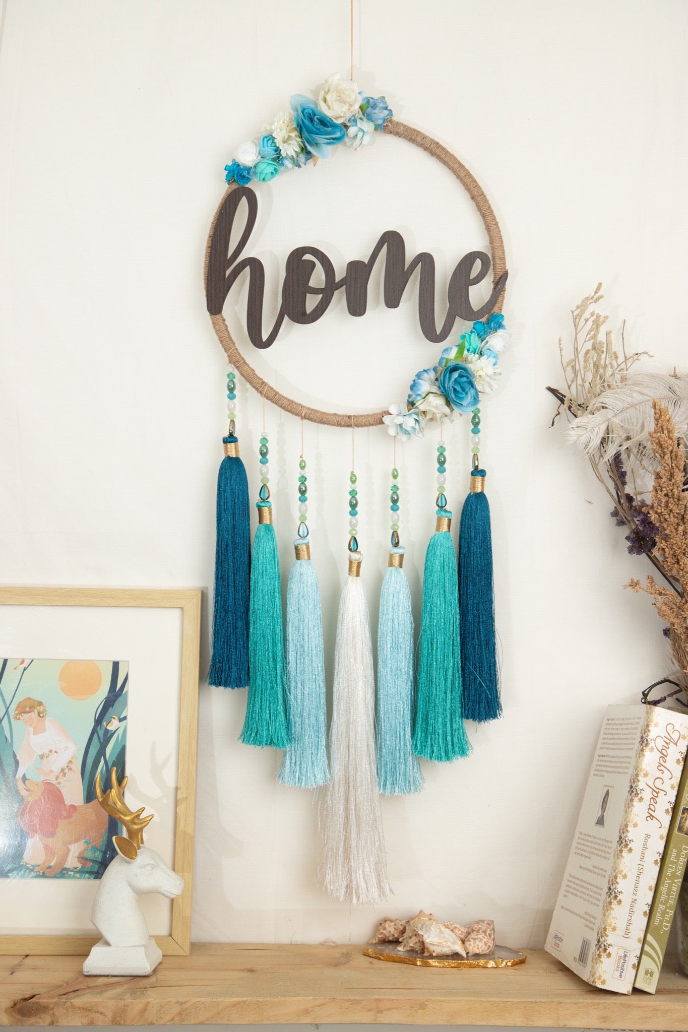 ‘Home’ Tassel Dreamcatcher
