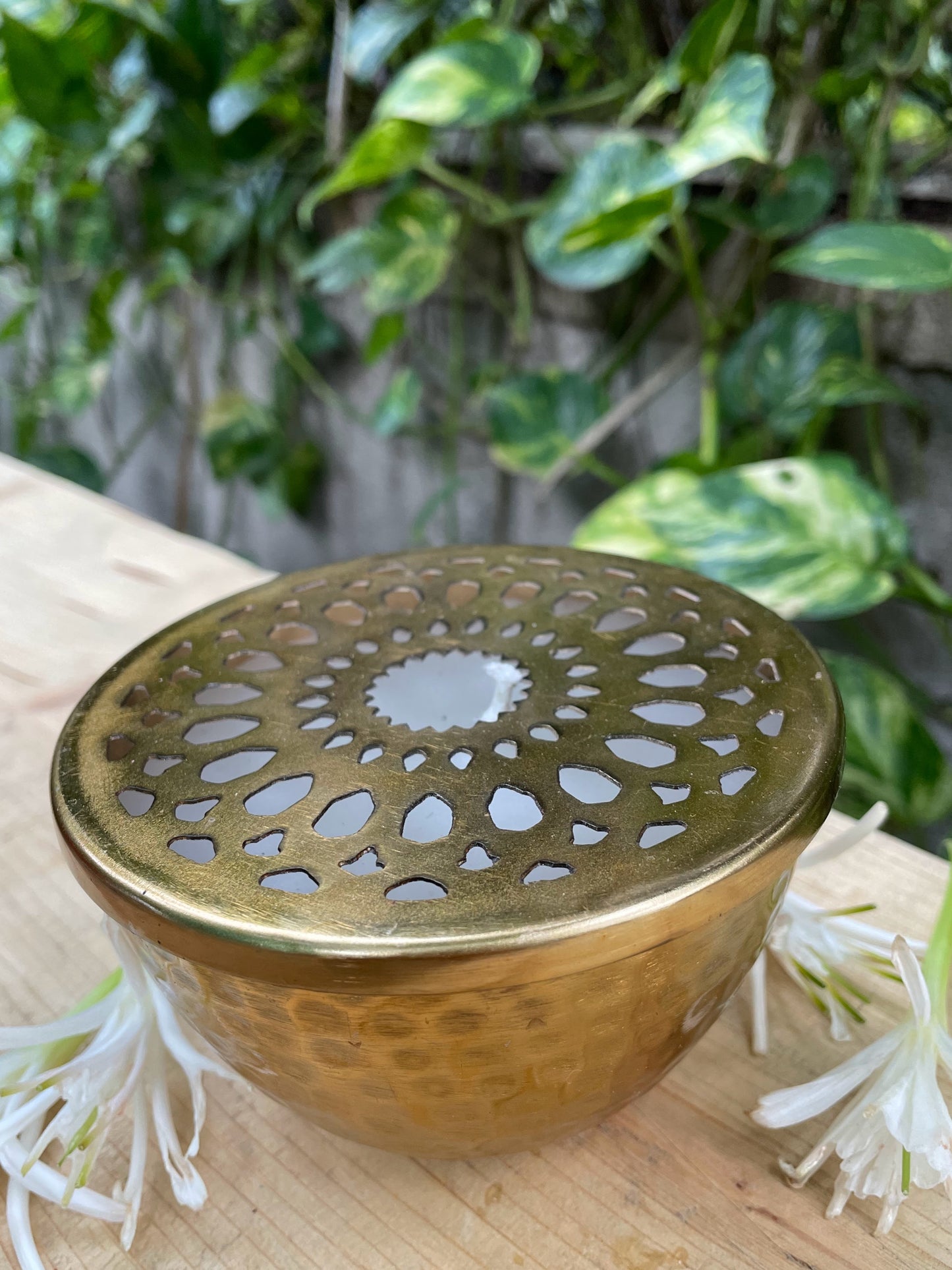 Brass Urli candle~ Mogra fragrance