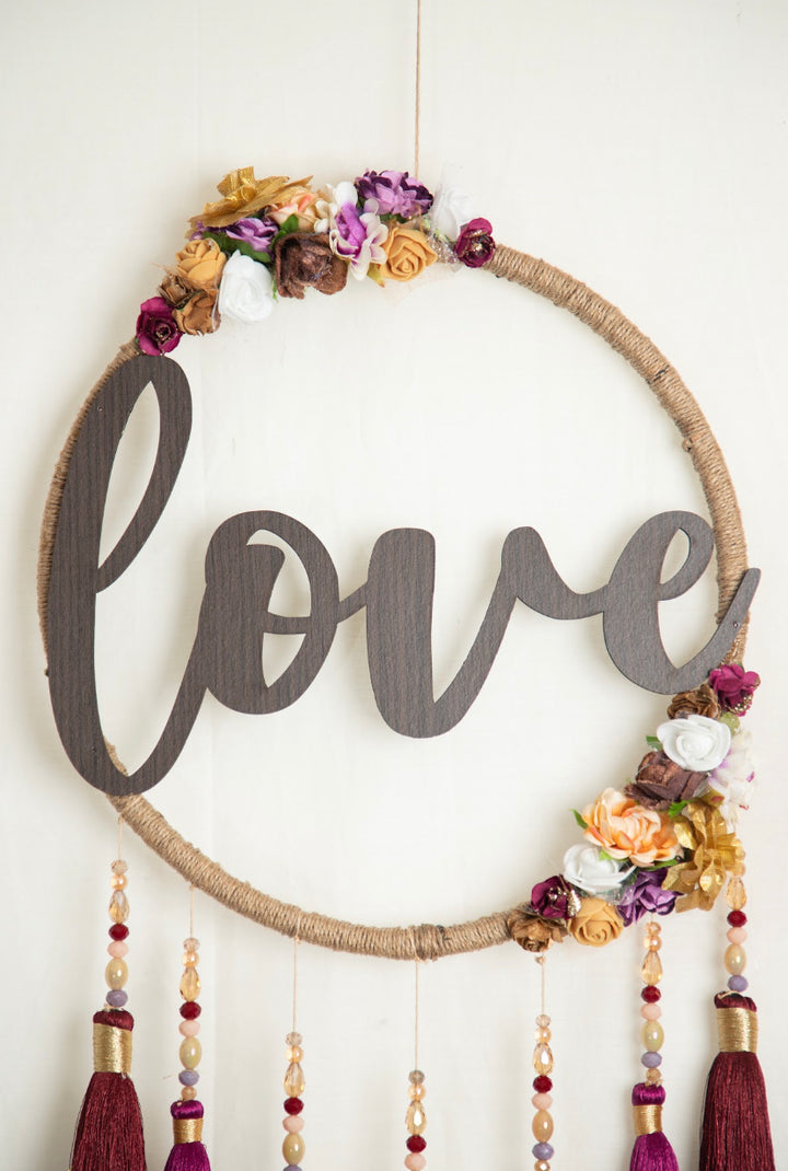 “Love” Tassel Dreamcatcher