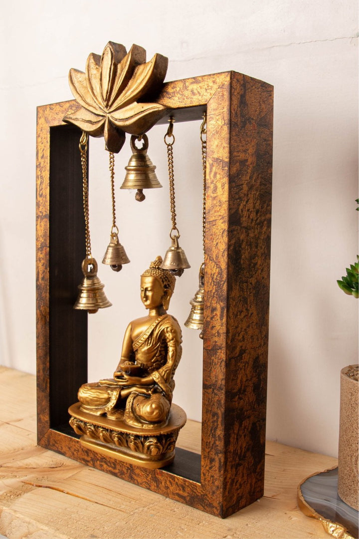 Meditating Lotus Fibre Buddha Temple