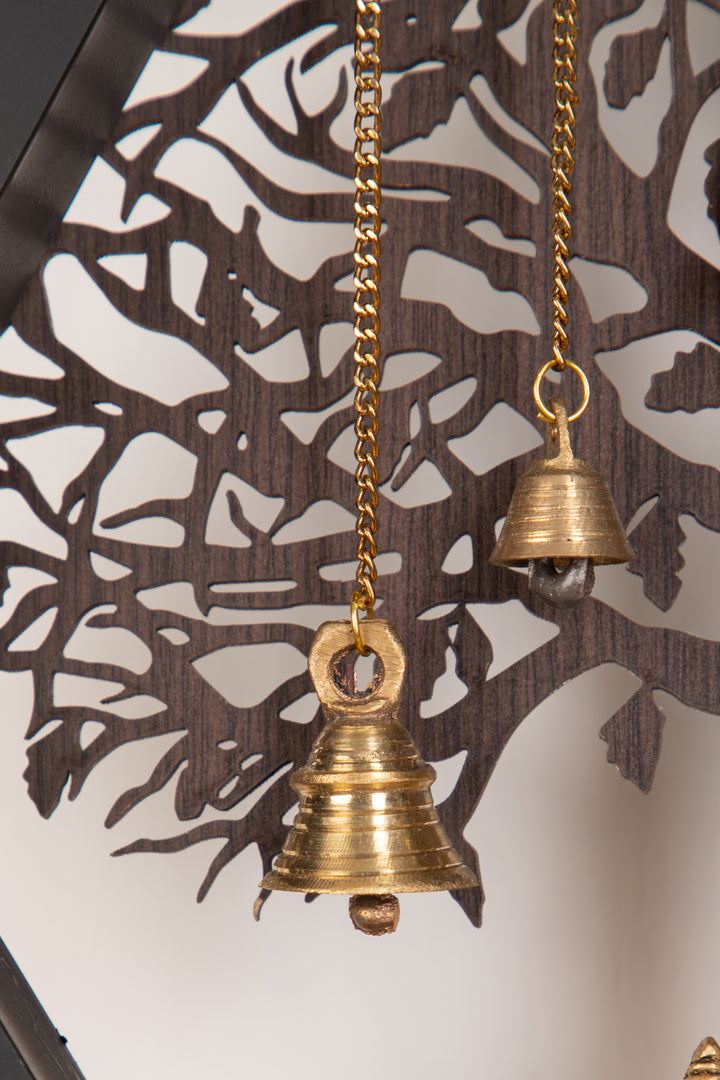 Hexagon brass Ganesha temple- 10 days pre-order.