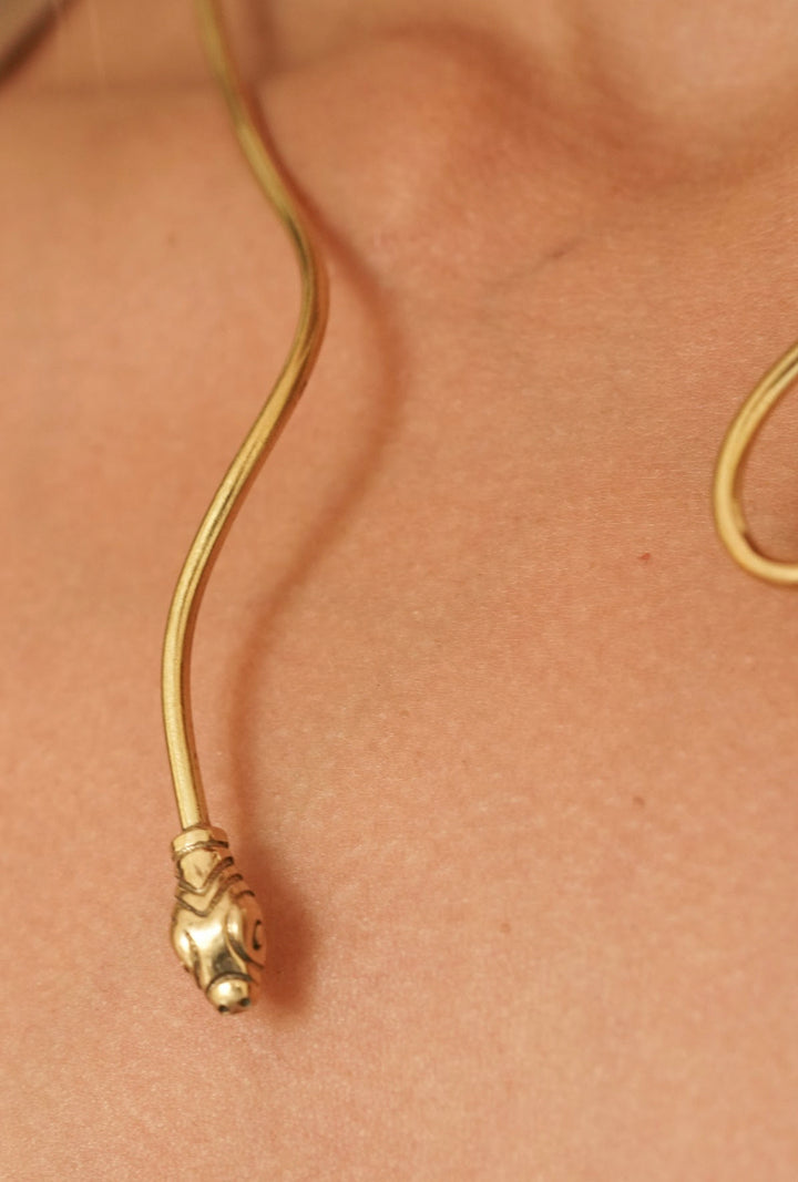 Floating serpent necklace