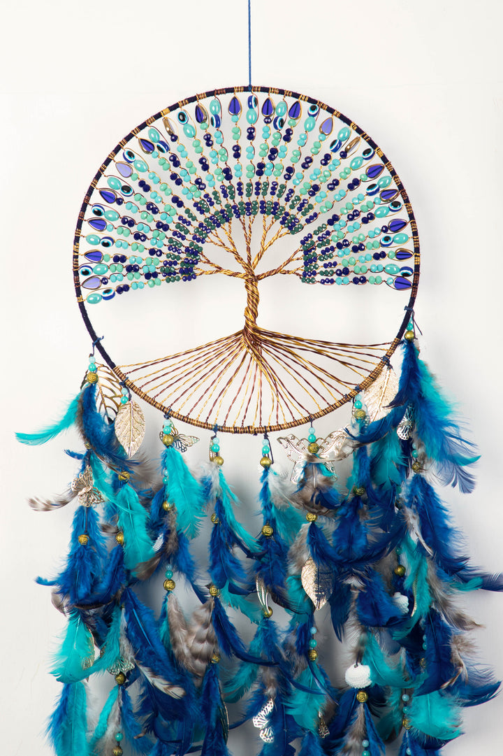 Lapis beaded tree of life