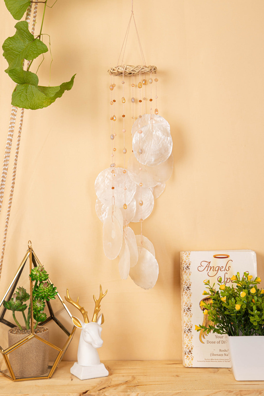 Capiz Shell Spiral Chime - Spring Meadow - Alternatives Global Marketplace