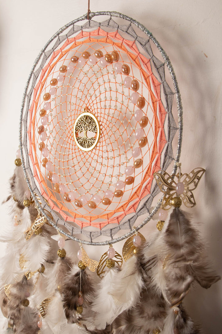 Healing Pink Hues Dreamcatcher