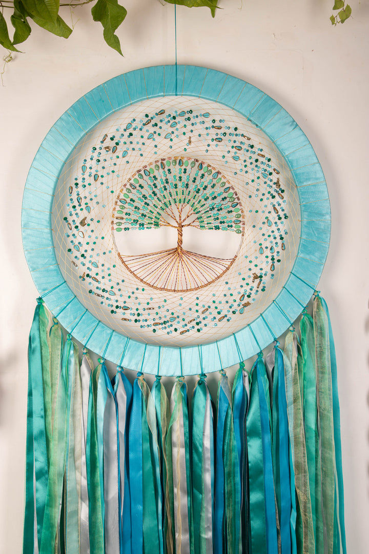 Blue Healing Earth Dreamcatcher