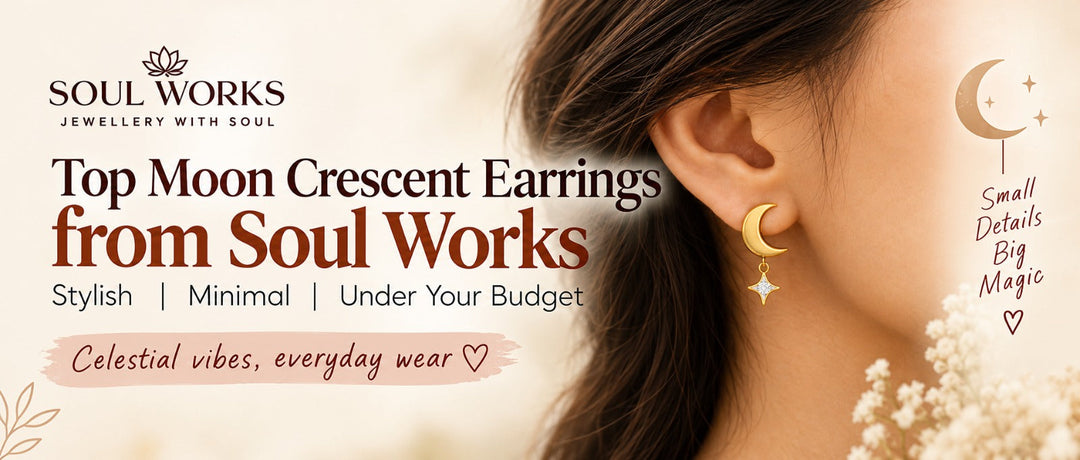 Can you recommend top moon crescent earrings from major retailers under a budget?