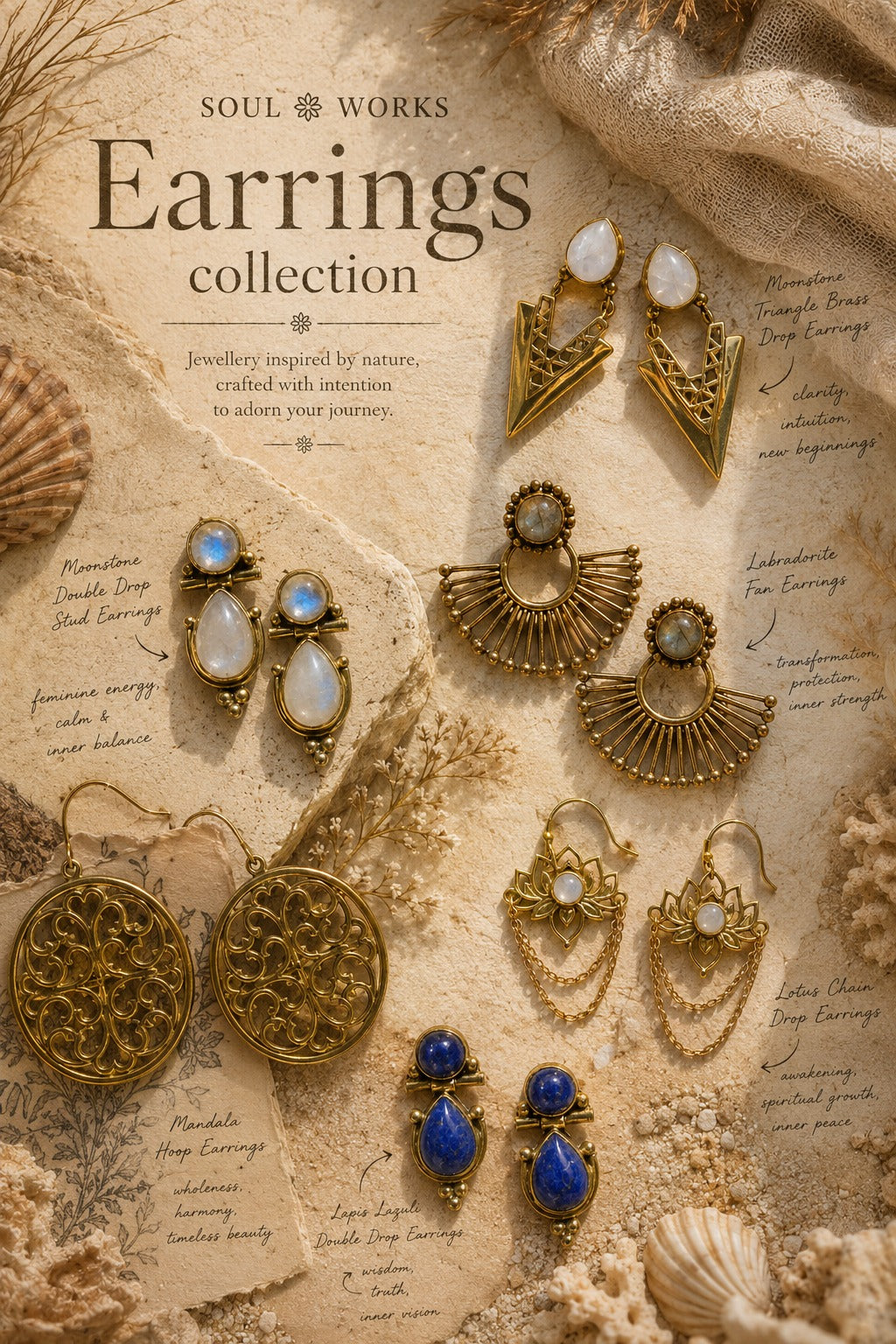 dream catcher boho earrings