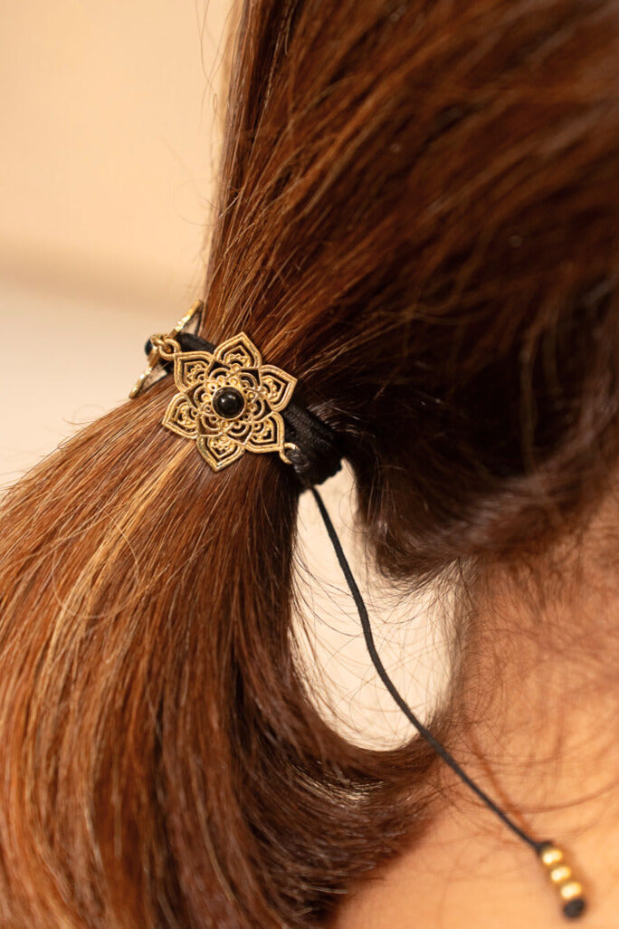 Mandala Flower Hair Tie