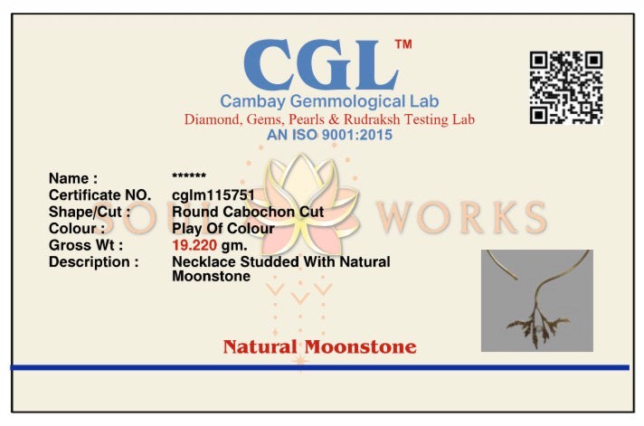 Floating fern necklace