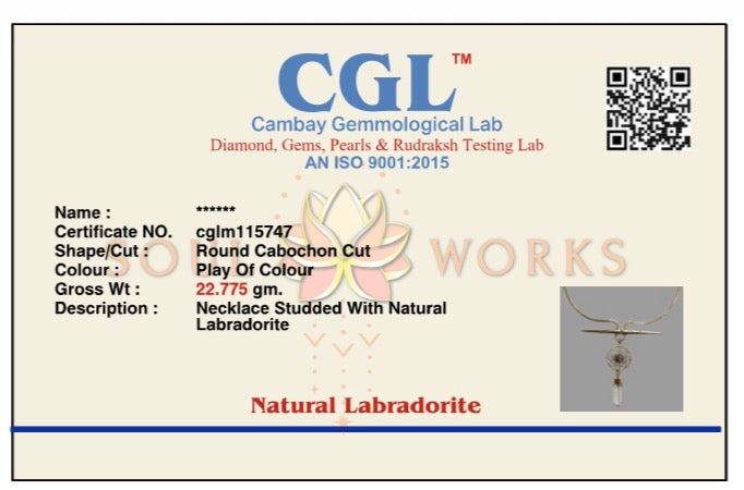 Clear quartz necklace