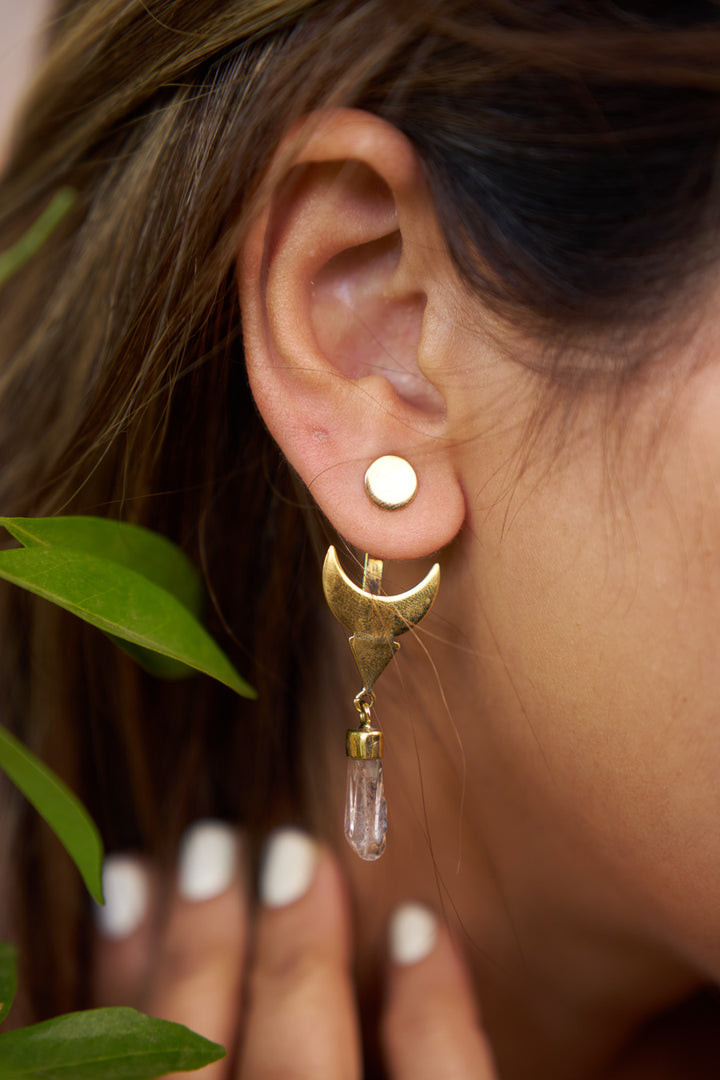 Celestial hide and seek drop earrings