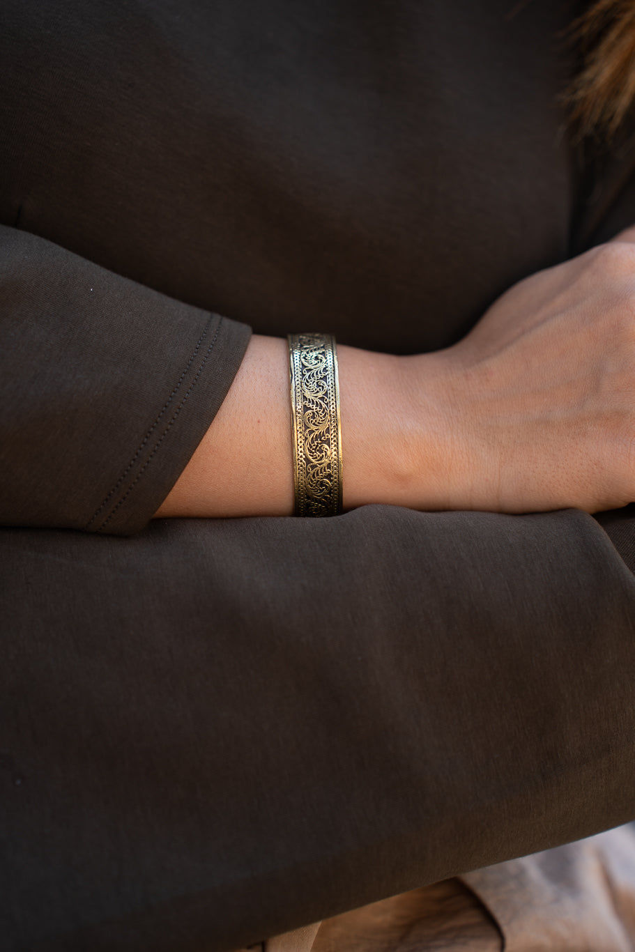 Vintage vine Bangle