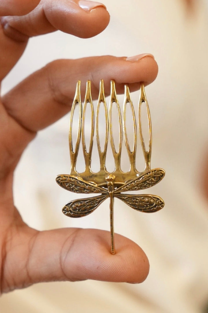 Dragonfly hair comb
