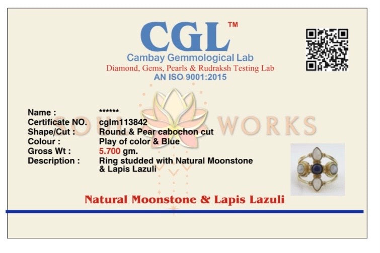 Lapis petal brass ring. Adjustable. Size 5-8