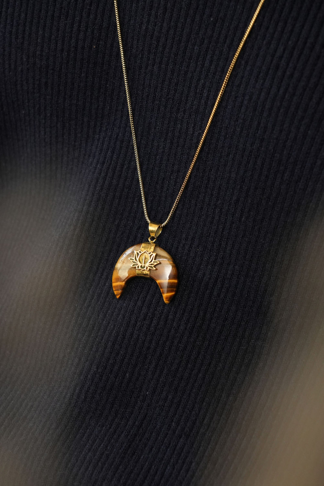Tiger Eye Men’s Long Necklace