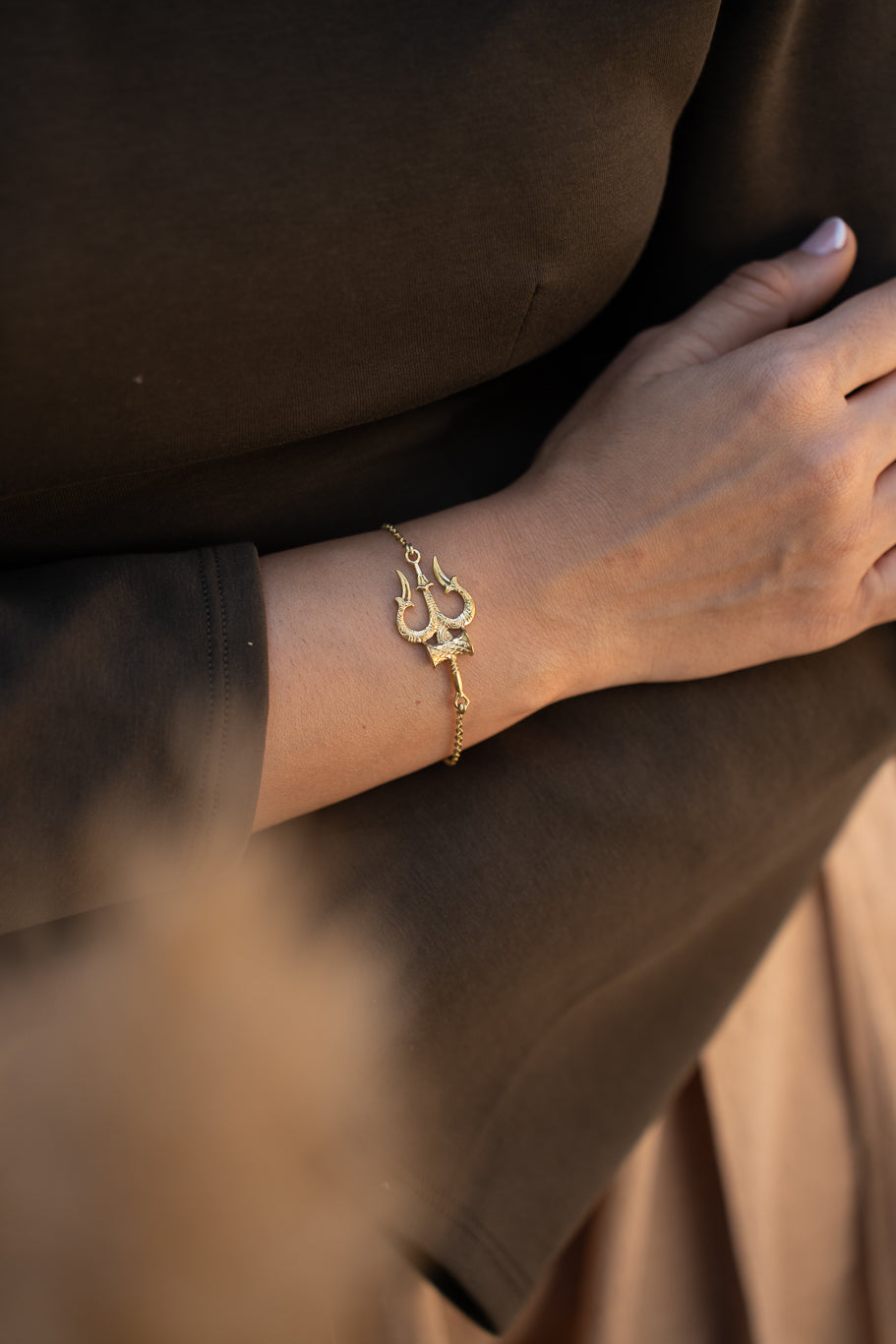 Shiv Shakti Trident Bracelet