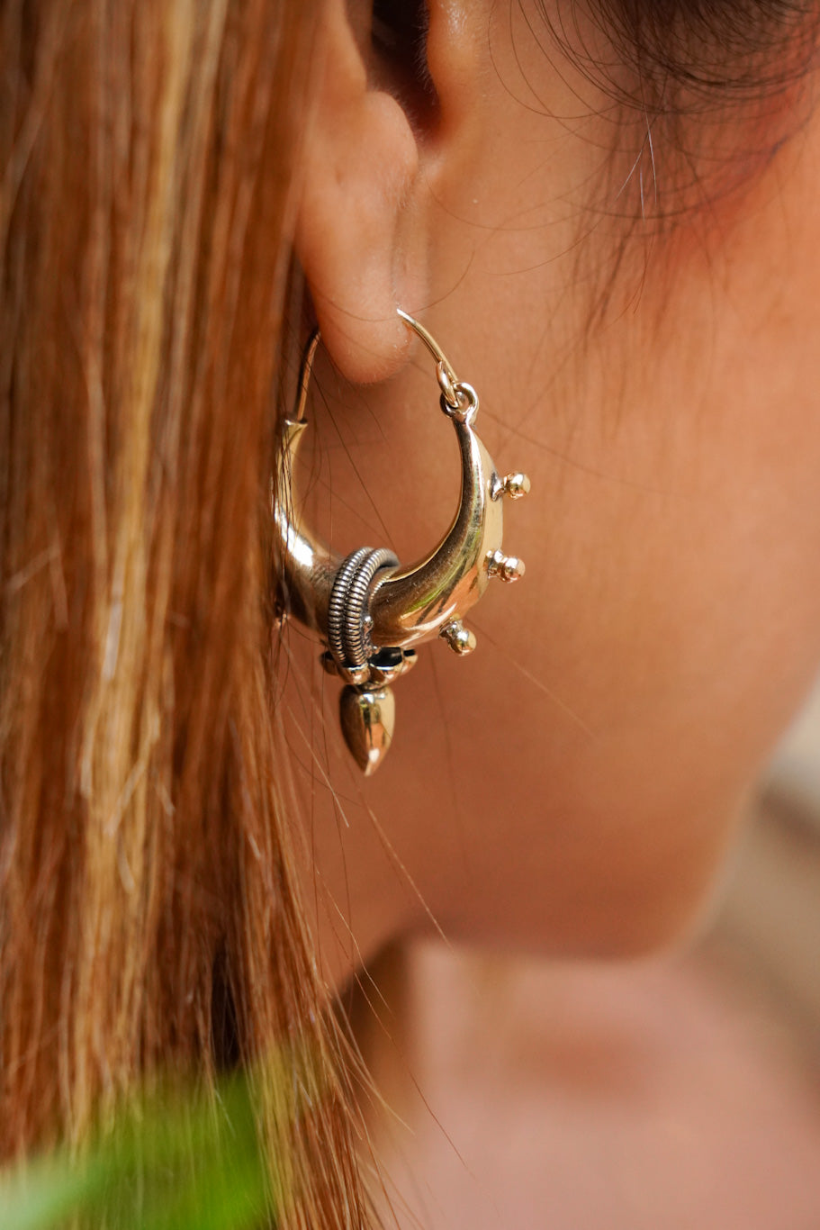 Banjara Brass Hoops
