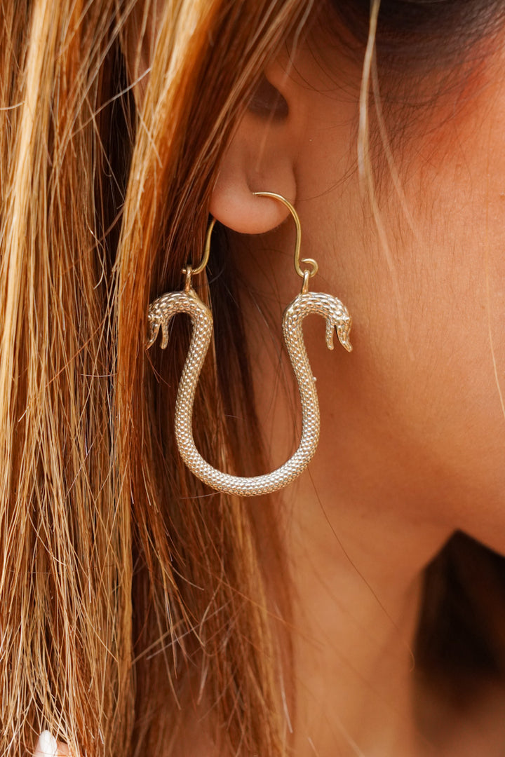 Rising dragon earrings