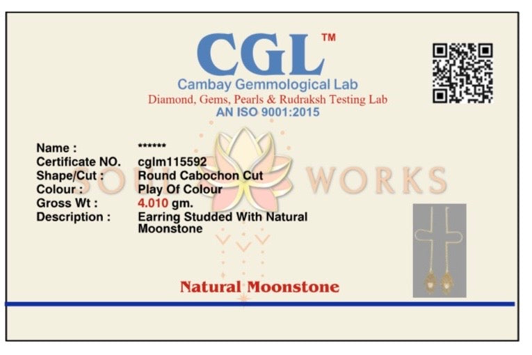 Sui dhaga Hamsa brass earrings