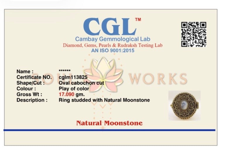 Poison moonstone brass ring. Adjustable. Size 6-8