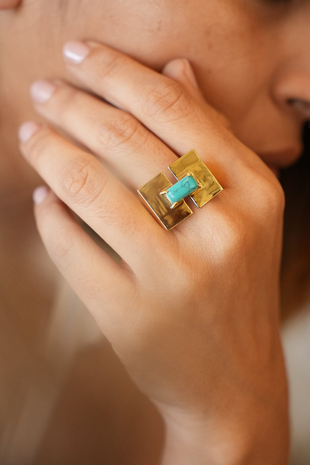 Turk Band Brass Ring. Size 5-8| Non-Adjustable
