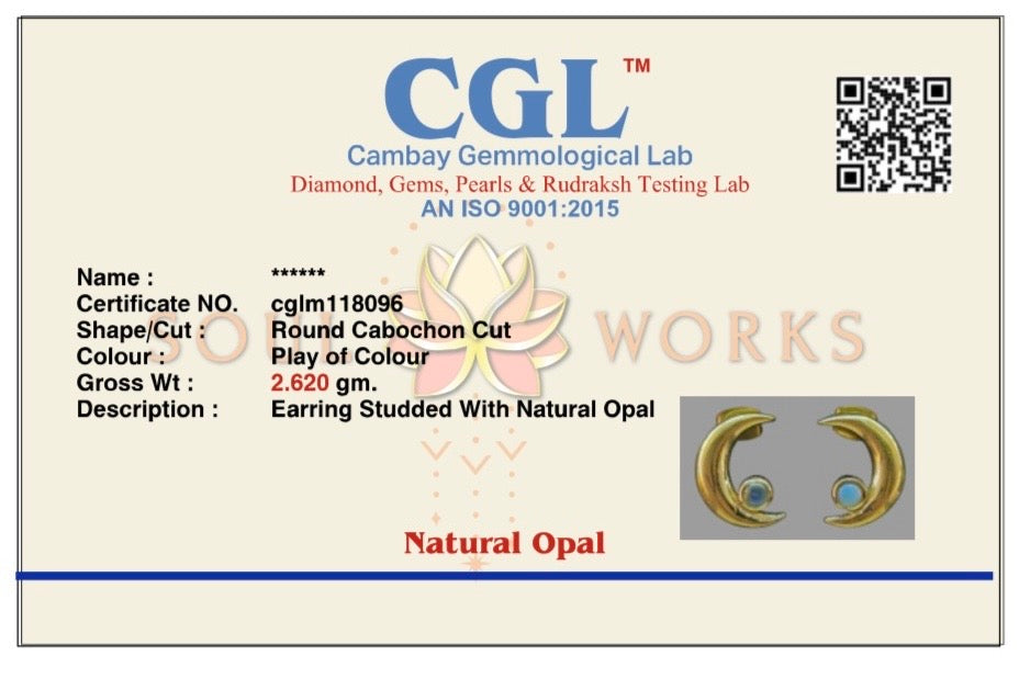 Chaudhvi Ka Chand studded with Opal