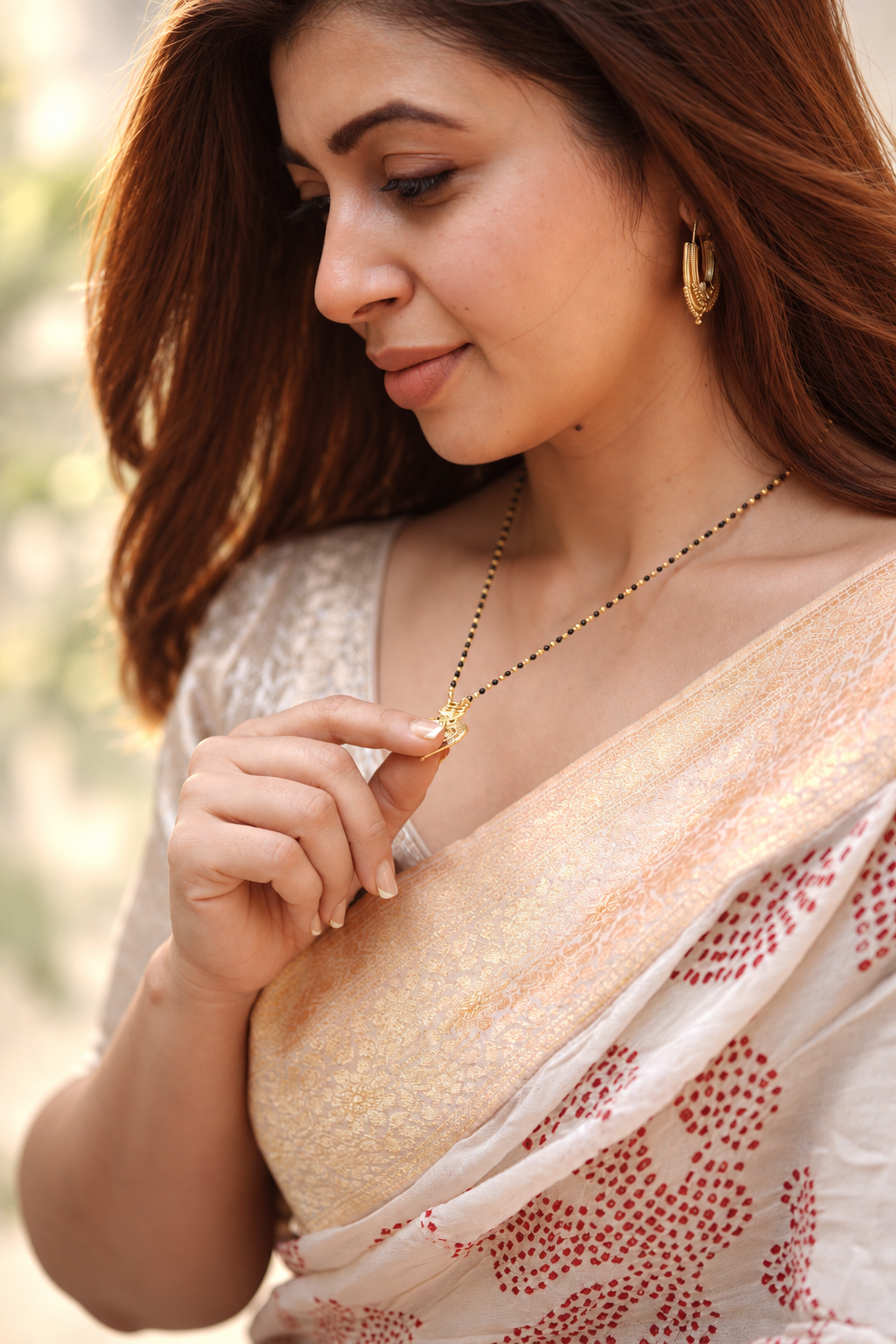 Hridaya Black Agate Mangalsutra Necklace