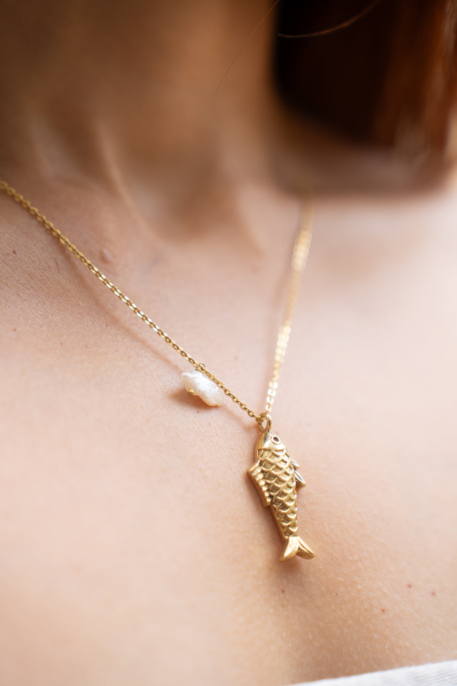 Ocean Fish pearl Pendant