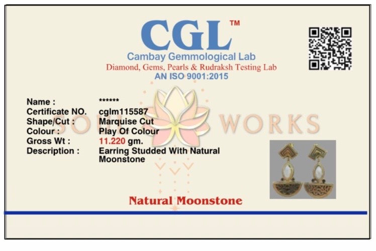 Ambar brass stud earings