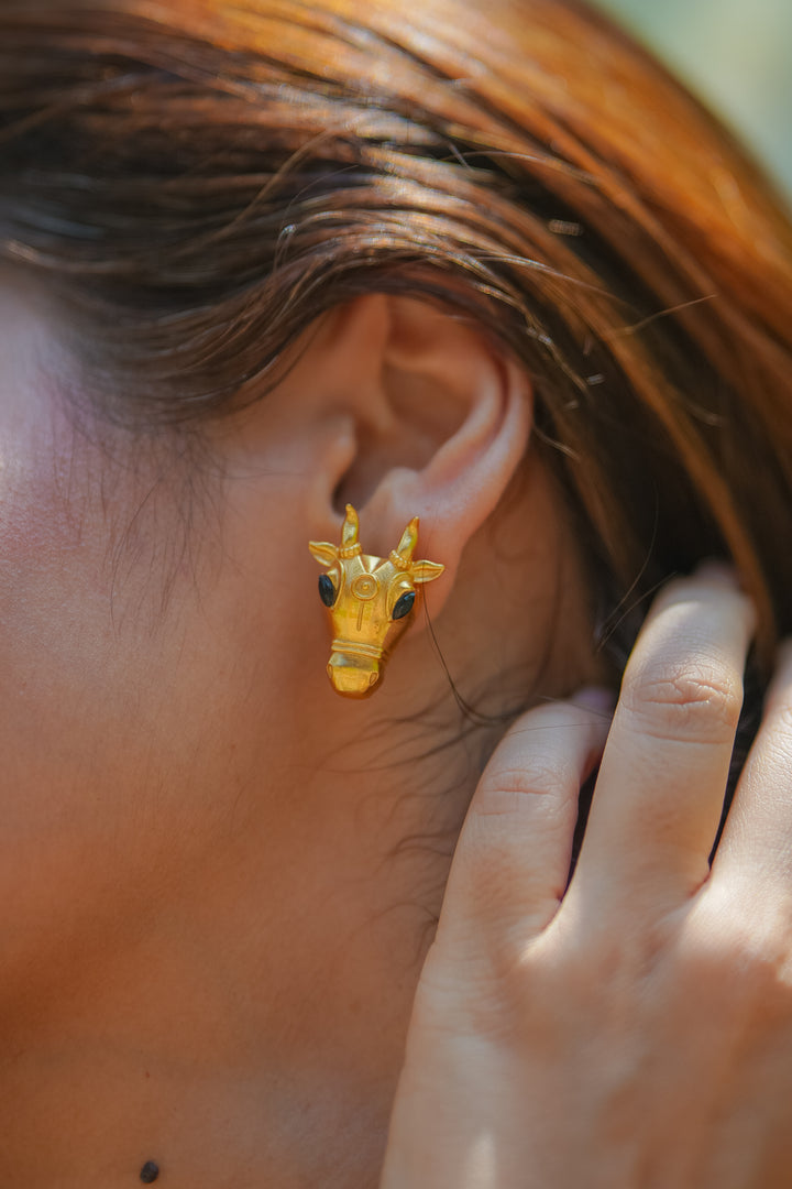 Rudra Nandi Brass Studs