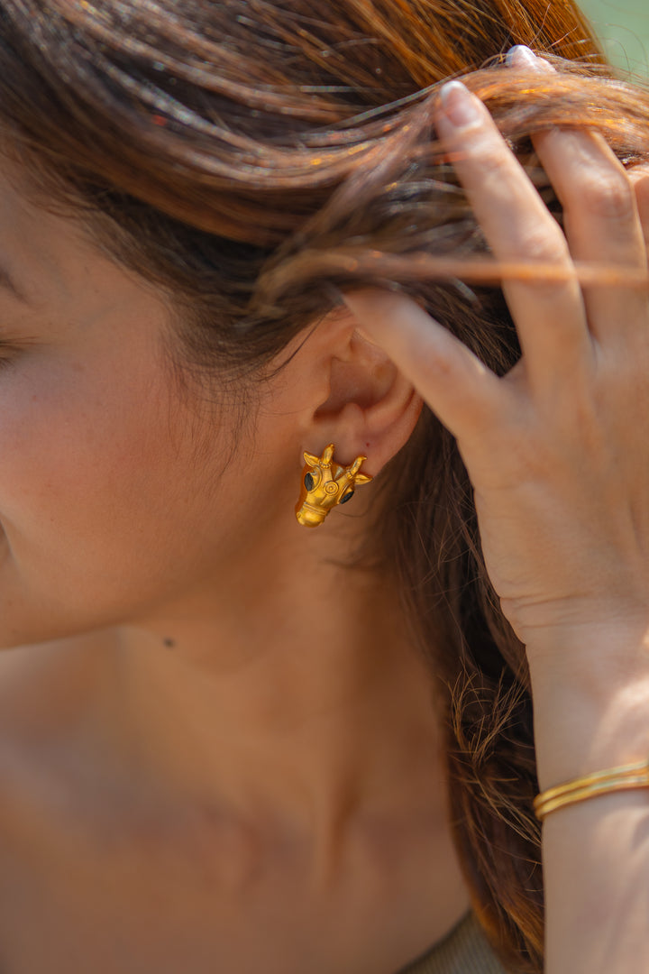 Rudra Nandi Brass Studs