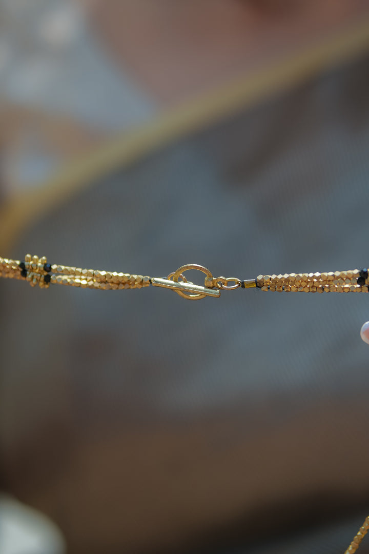 Saanjh Layered Brass Necklace