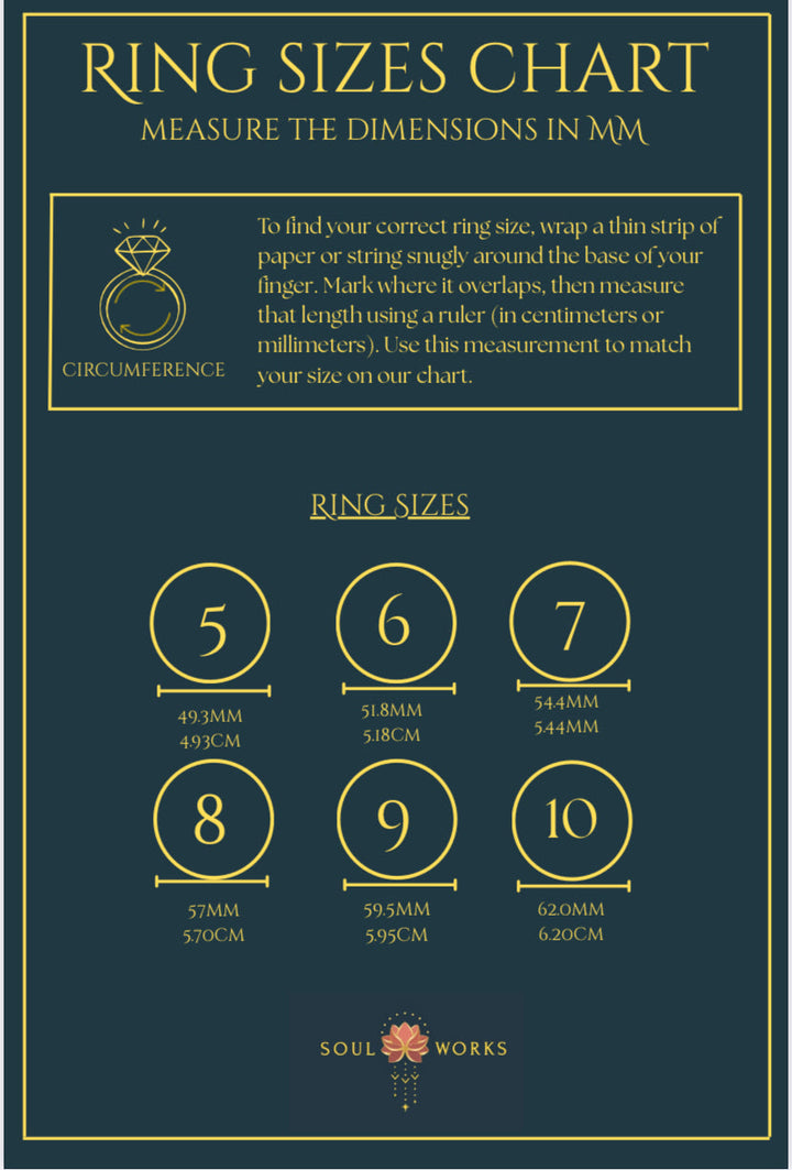 Labradorite flower of life adjustable brass ring. Size 5-7