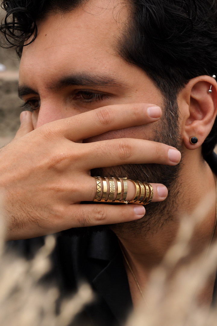 Antares Brass Ring Men's. Size 5-6.5| Adjustable