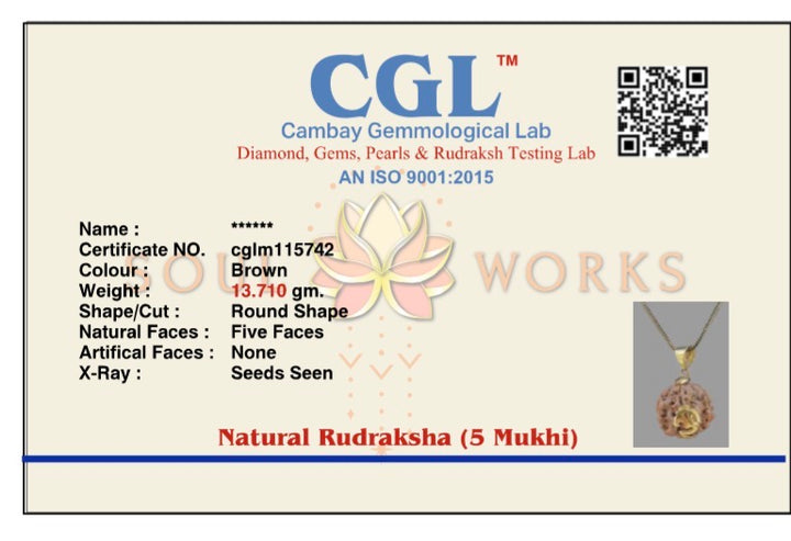 Om rudraksh necklace