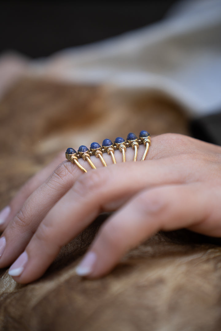 Lapis Lazuli Minimalist- (Adjustable Ring 6-8 size)