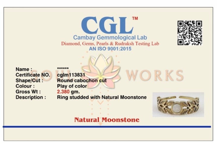 Wreath of love adjustable brass ring 5-7