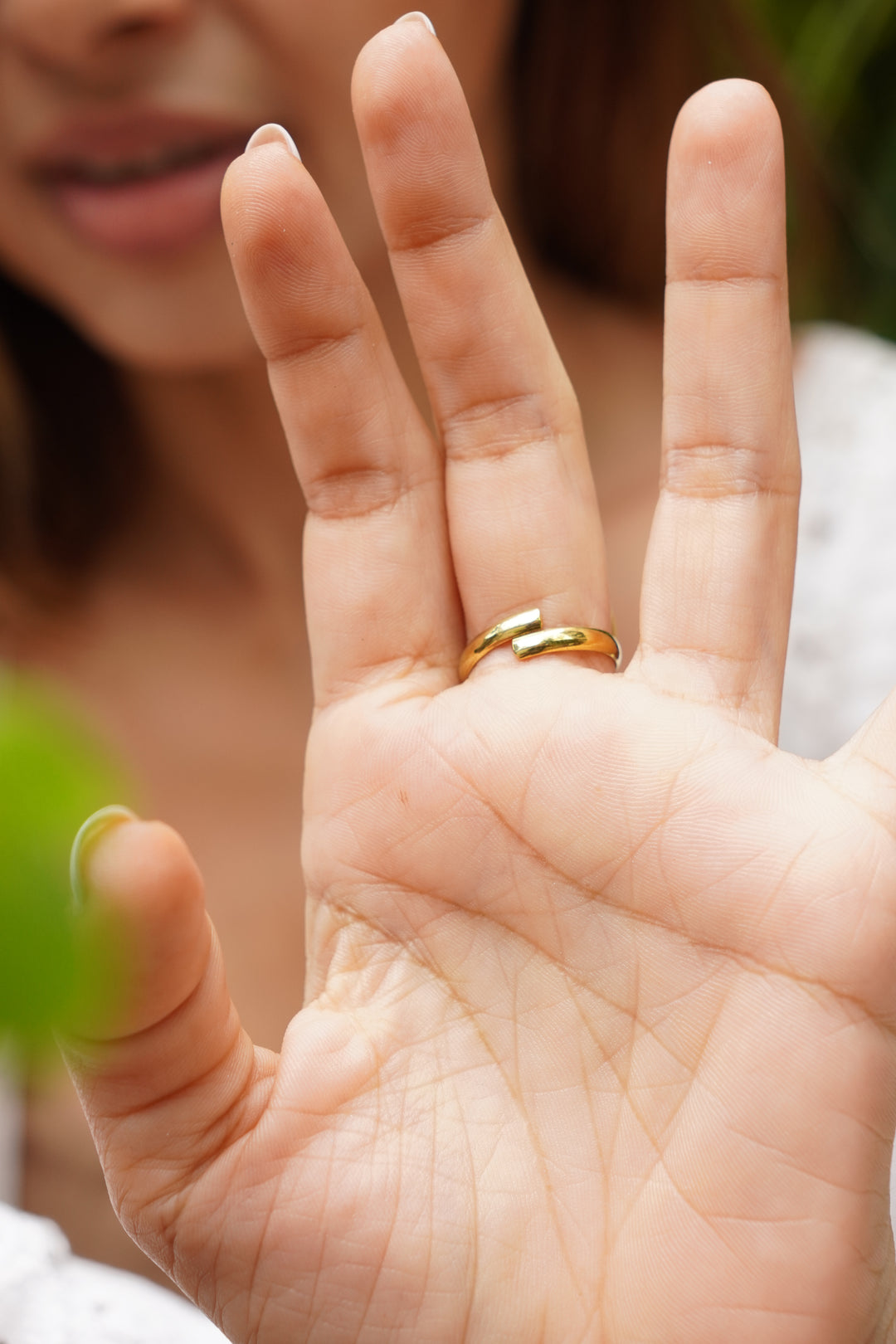 Chaandni brass ring. Adjustable. Size 5-8