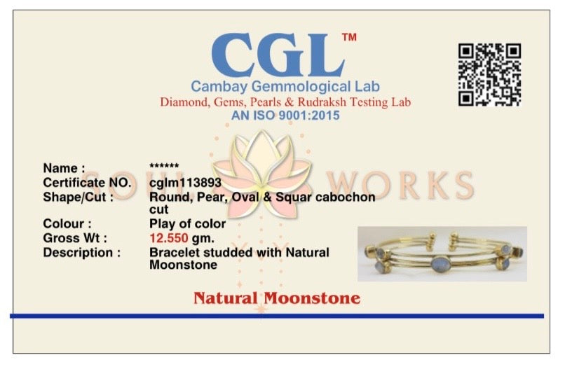 Moonstone 3 in one bangle