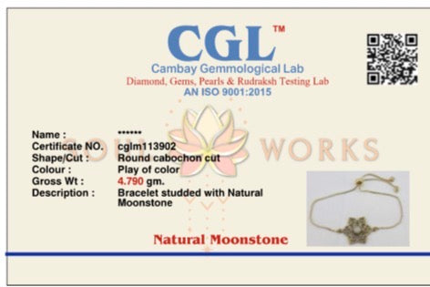 Moonstone Mandala adjustable bracelet