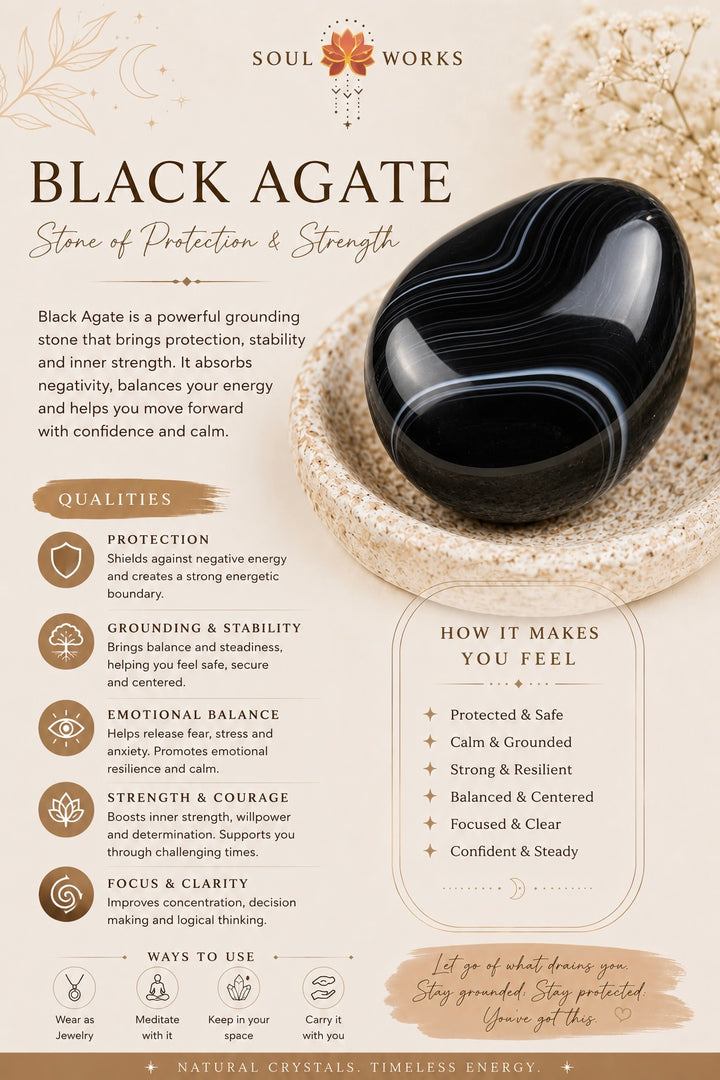 Black Onyx Mandala Haath Phool
