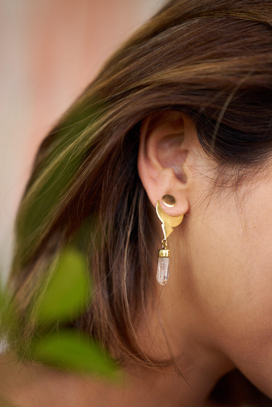 Celestial hide and seek drop earrings