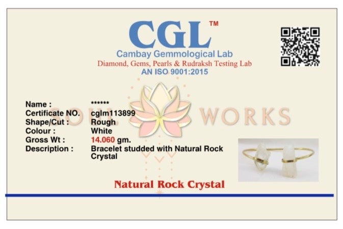 Crystal adjustable bracelet