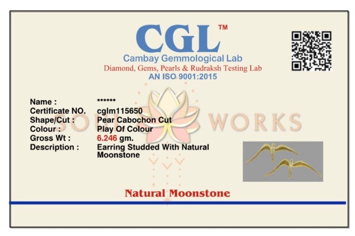 Aazaad parindey stud earrings