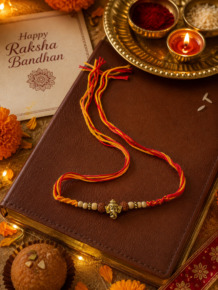 Ganesh Rudraksha Rakhi