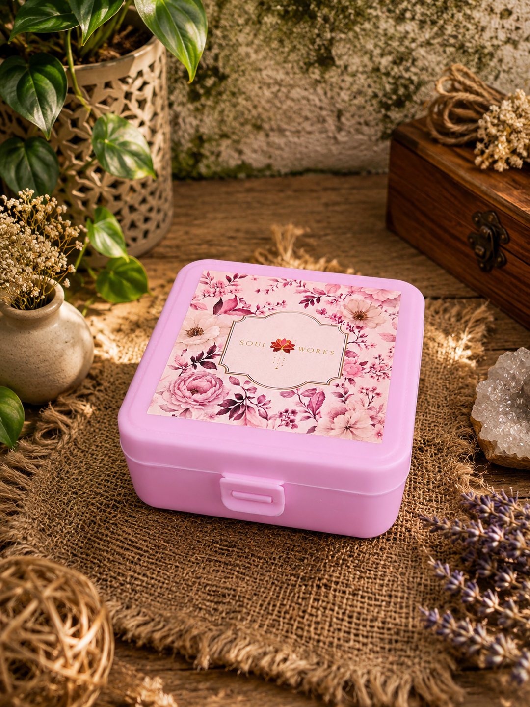 Pink jewellery organiser